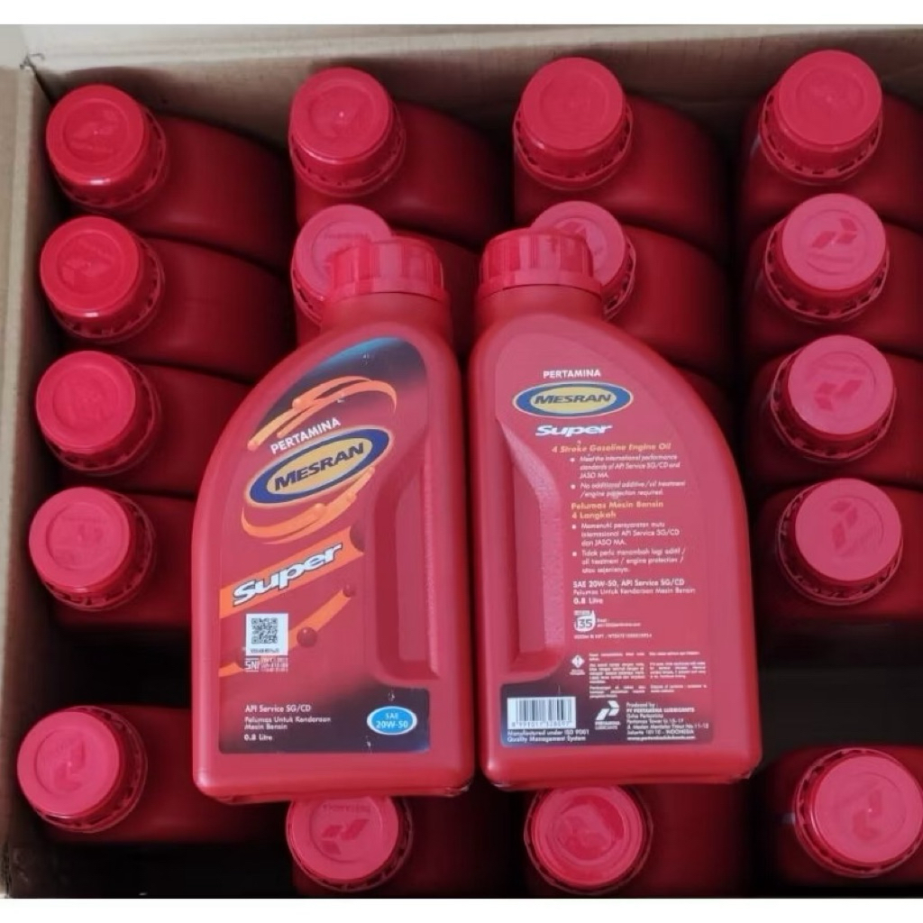 Mesran super 800 ml..Oli Mesran pertamina 1 dus 24 botol