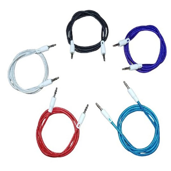 Kabel AUX 3.5mm Audio Jack To Jack Male Ke Male 1 Meter Kabel Audio Mobil Speaker HP Laptop Headset 