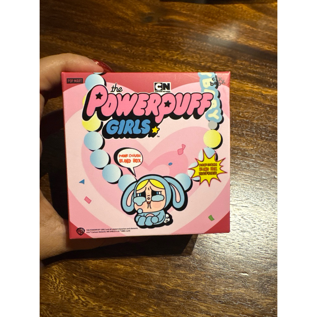 Koleksi Gantungan HP Blind Box CRYBABY X POWERPUFF GIRLS, Hadiah Acak Menarik