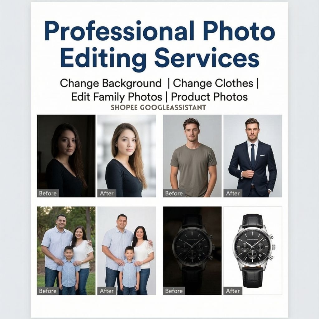 Jasa Edit Foto Ganti Background | Foto Produk | Ganti Pakaian Model | Hasil Realistis & Rapi