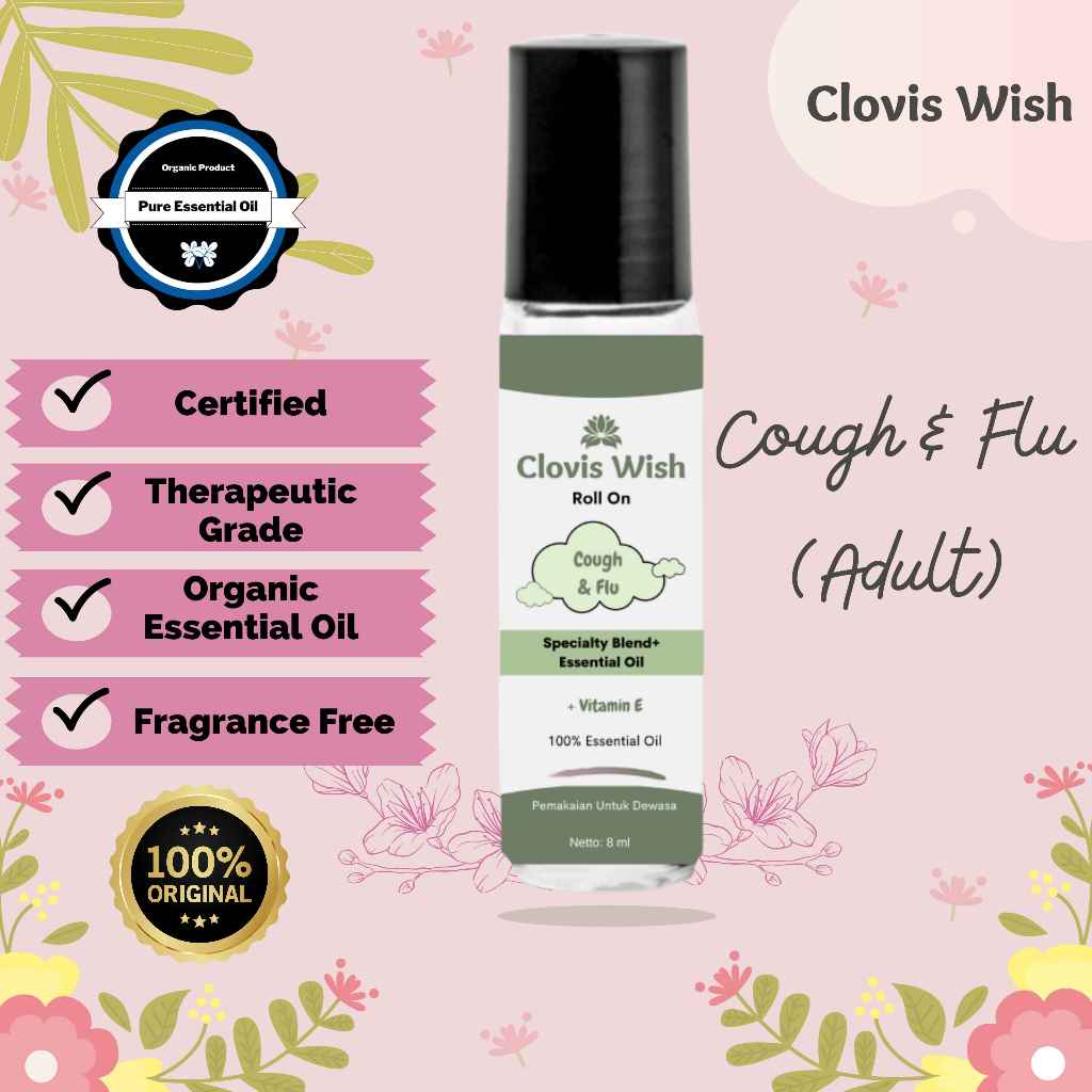 Clovis Wish Roll On Essential Oil Dewasa Flu Batuk