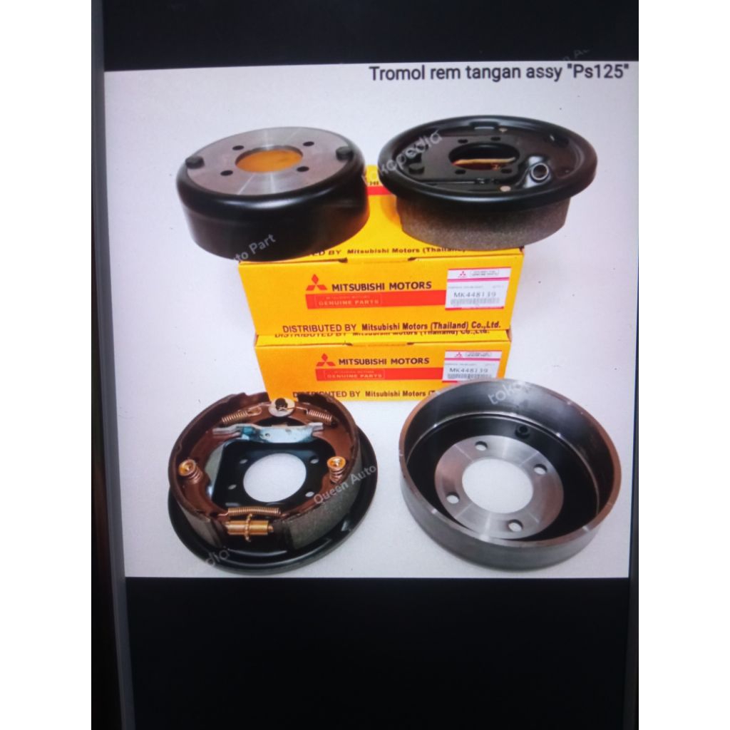 tromol rem tangan assy komplit ps125 turbo canter MK448139
