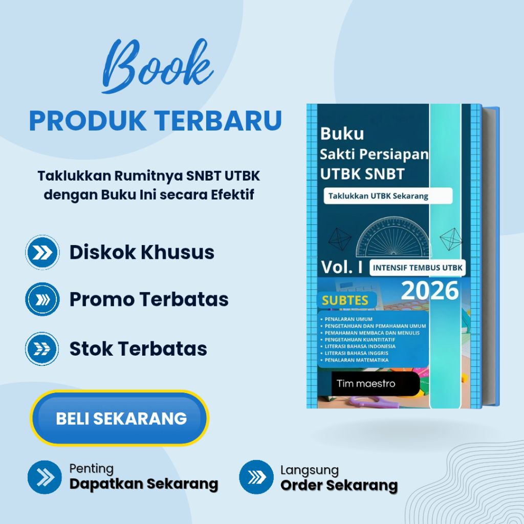 Taklukkan UTBK | Buku Sakti Tembus UTBK SNBT | INTENSIF LOLOS TAKLUKKAN PTN FAVORIT
