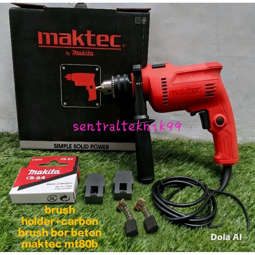 brush holder+carbon brush bor beton 13mm maktec mt 80b