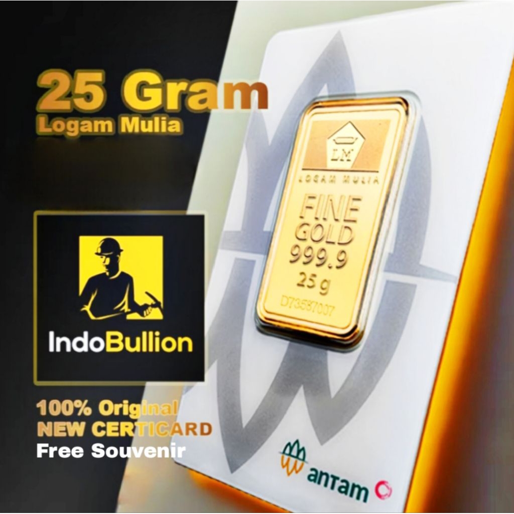 LM EMAS ANTAM 25 Gram, LOGAM MULIA TERBARU