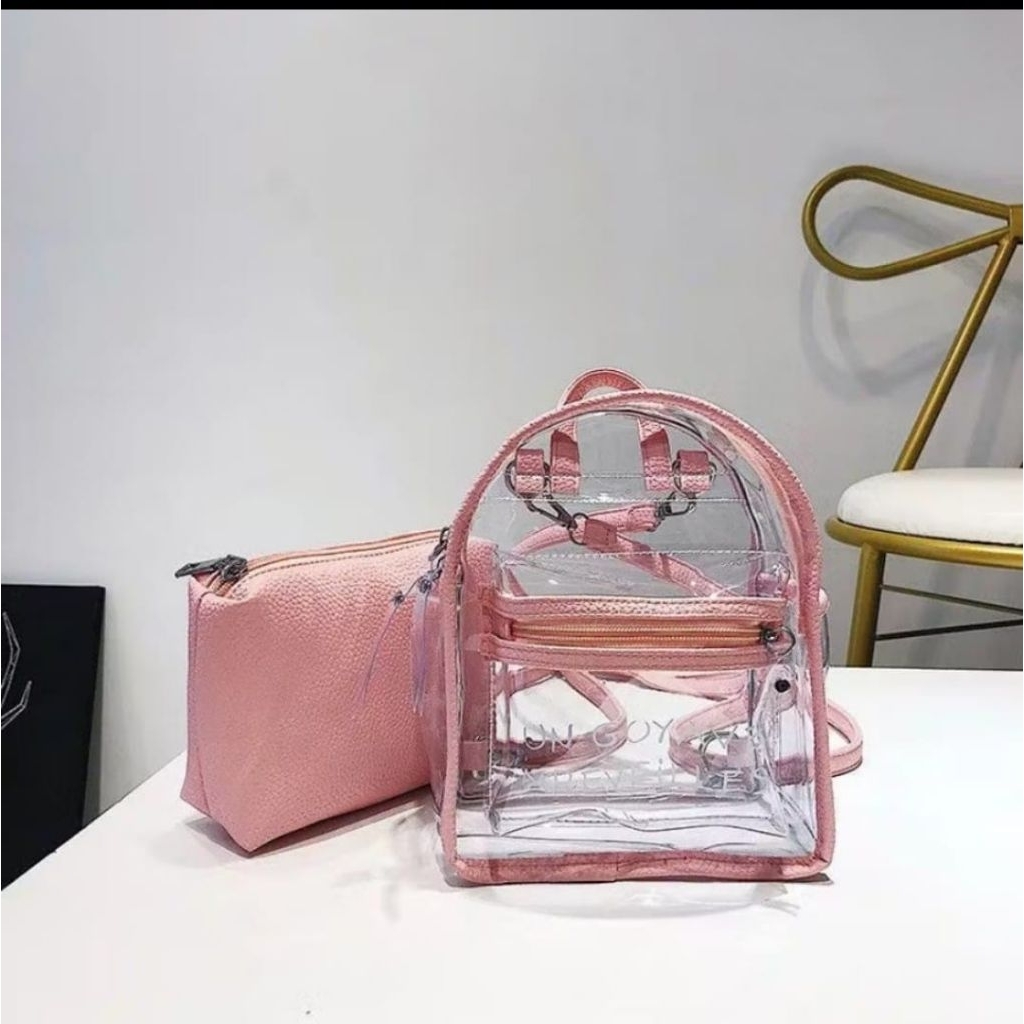 Guyave tas ransel mika transparan  tas mika bening
