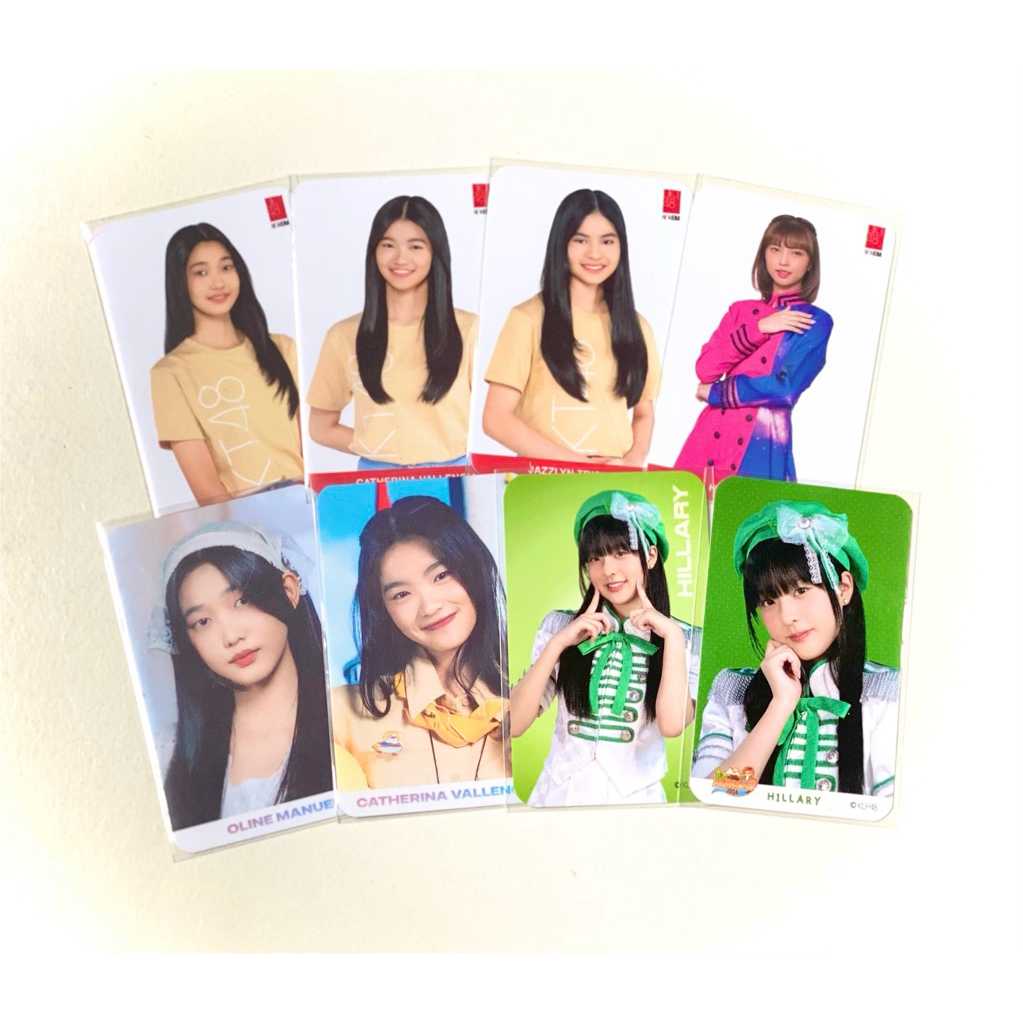 photocard jkt48 & klp48 erine oline trisha eli hillary riri shc rts ntsy