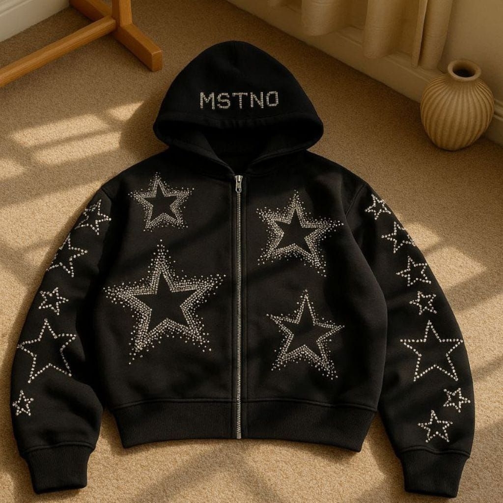 ORIGINAL MSTN • HOODIE DOUBLE ZIPPER BOXY MSTN FULL PRINT STARSS HOODIE BOXY OVERSIZE HOODIE BOXY CO