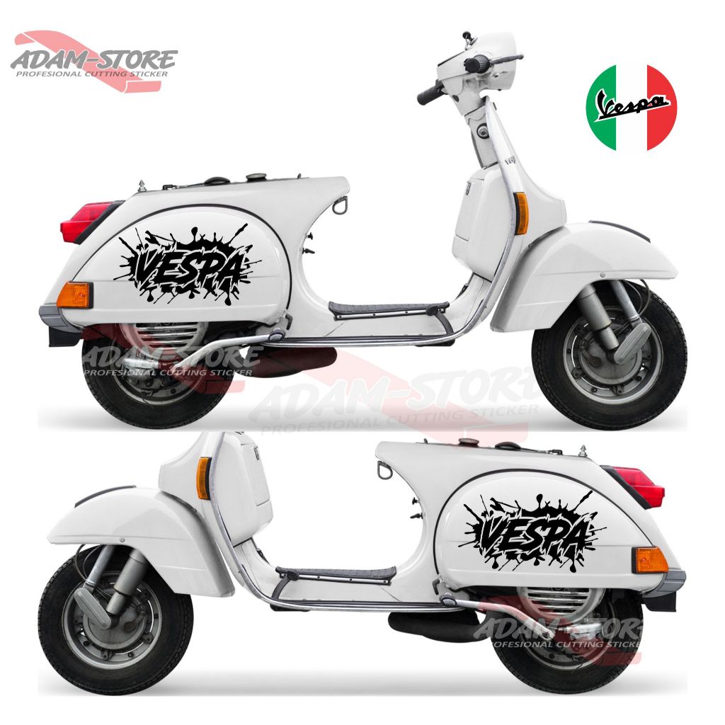 V72 Sticker Vespa Px // Sticker Motor Vespa Clasic / Stiker Vespa PX