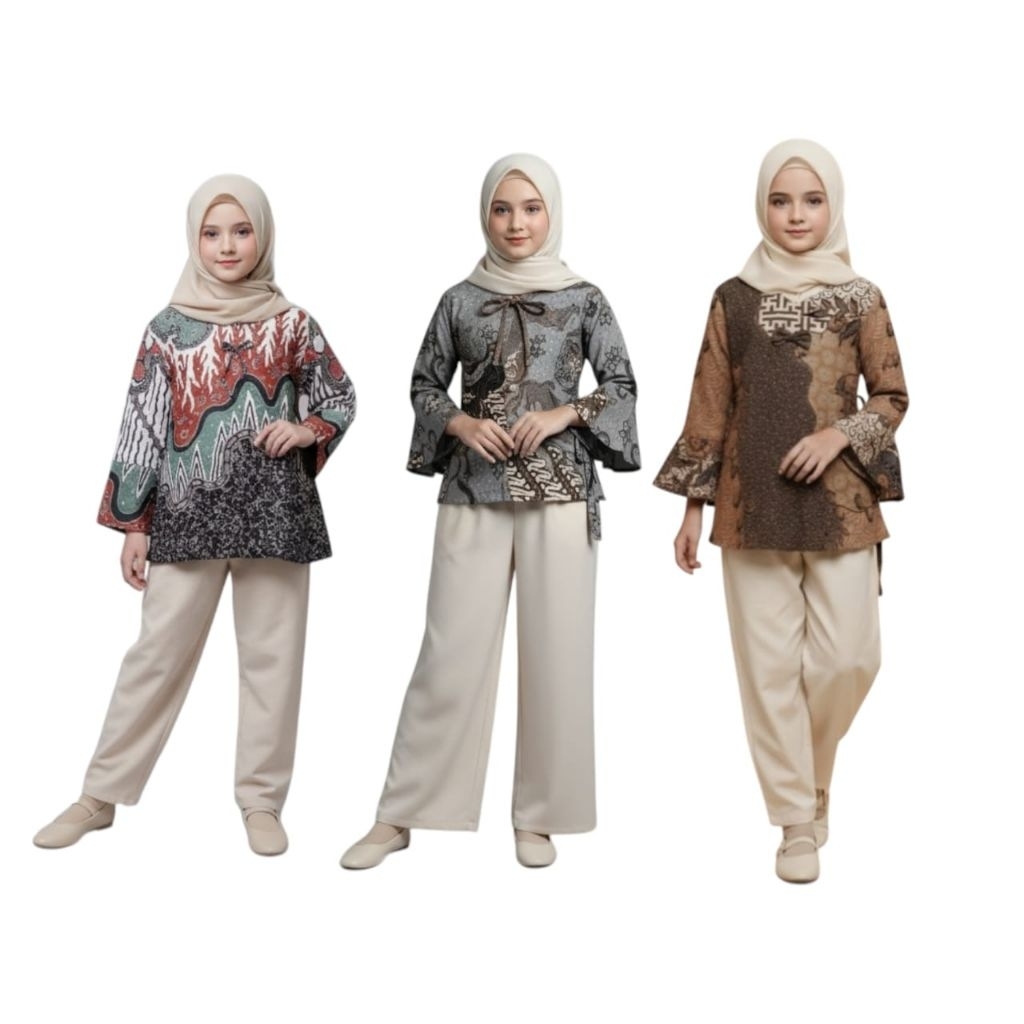 grosir blus batik anak murah,seragam tpq