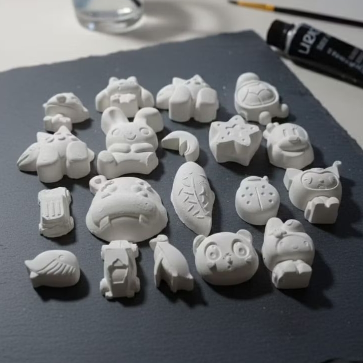 RIJEKAN PATUNG GYPSUM MEWARNAI PATUNG GYPSUM GYPSUM PAINTING MEDIA EDUKASI ANAK