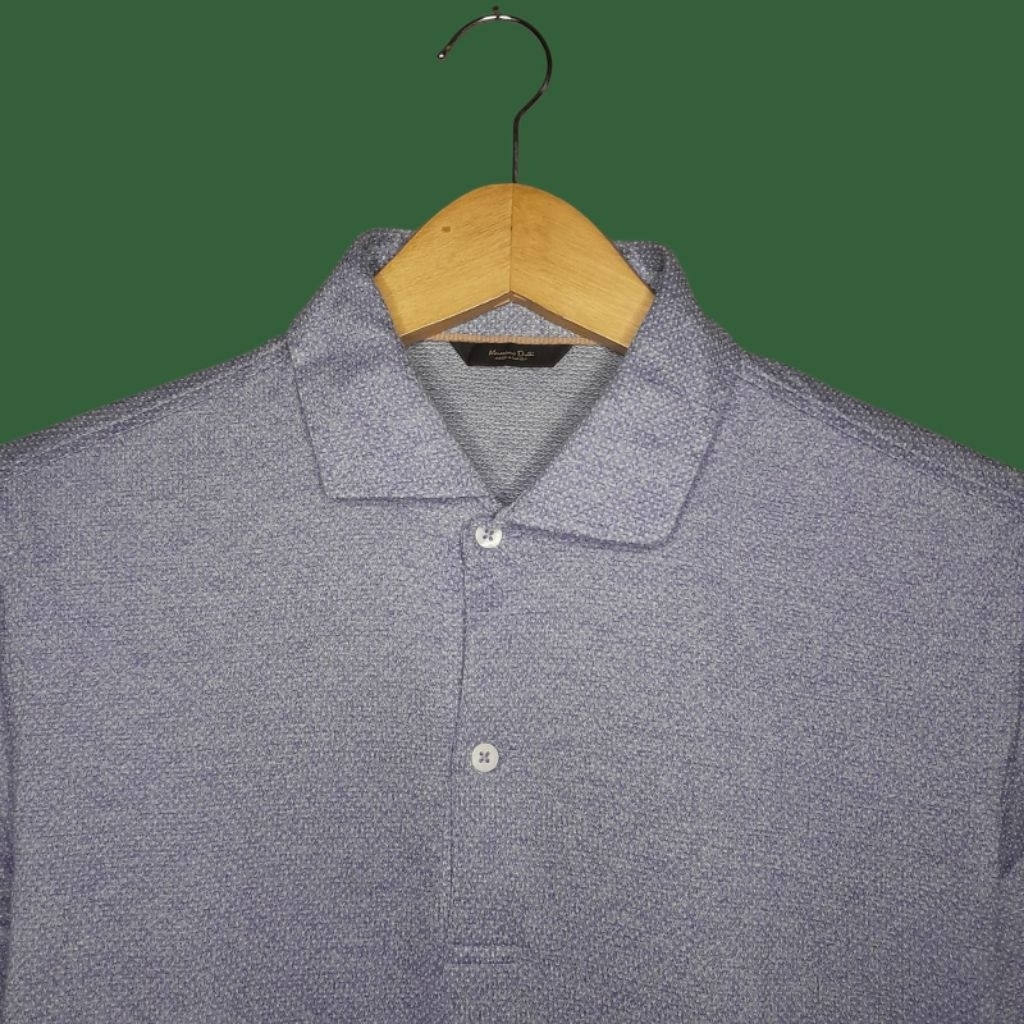 MASSIMO DUTTI Kaos Kerah Polo Shirt Pria, Atasan Pria Berkerah