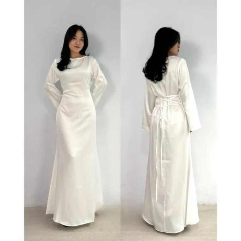 GAMIS/DREES KONDANGAN /SATIN SILK PREMIUM/SERUT BELAKANG