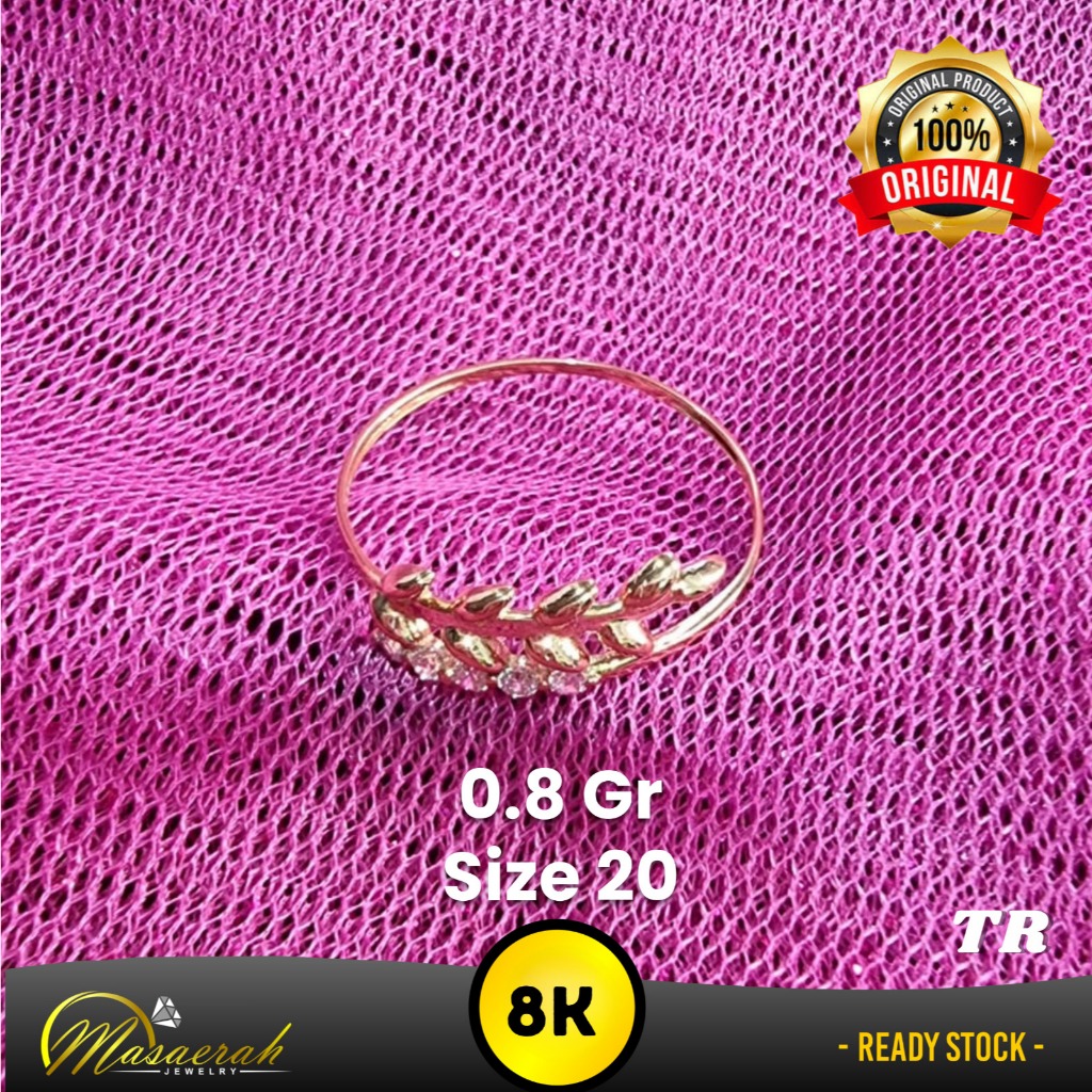 Cincin Emas 8K - Toko Emas Gajah Saerah - 0.8 Gram 2417