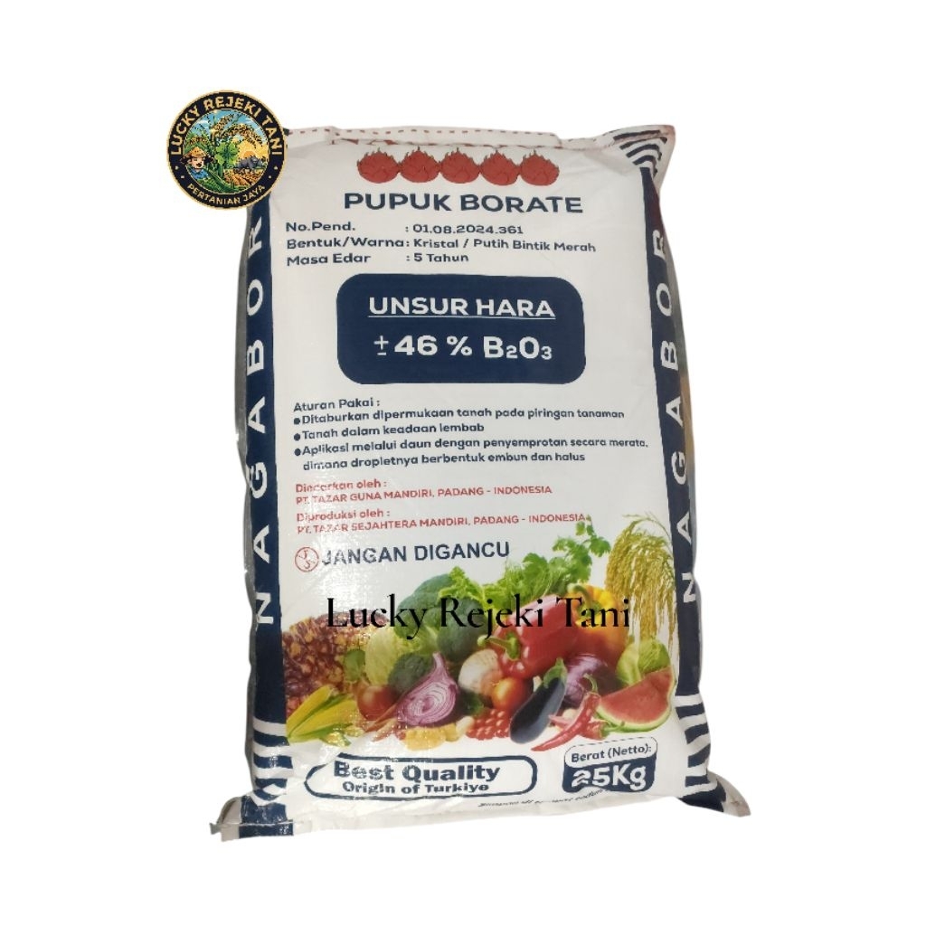 Pupuk Borate Nagabor origin turkiye 25kg