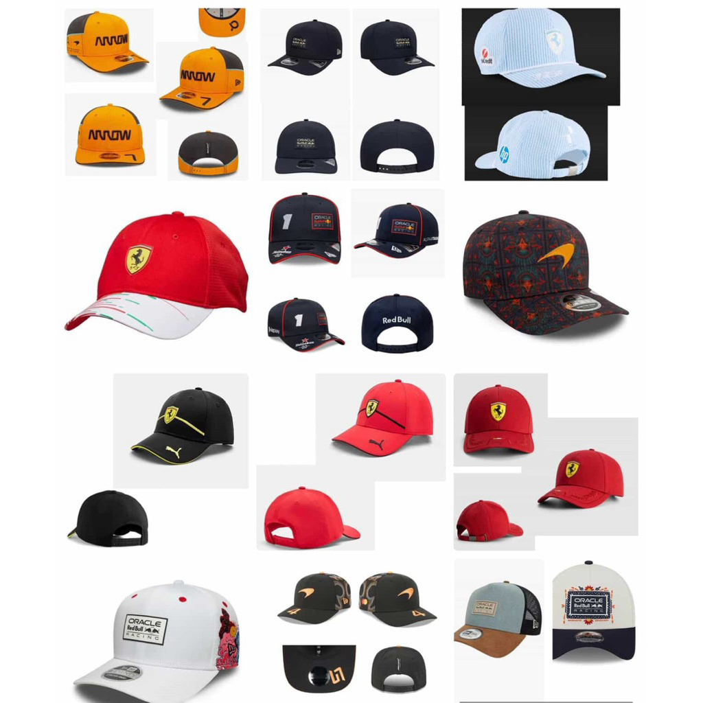 Topi Racing F1 Style 2026 | Snapback Premium Formula One | Ferrari McLaren Redbull Mercedes
