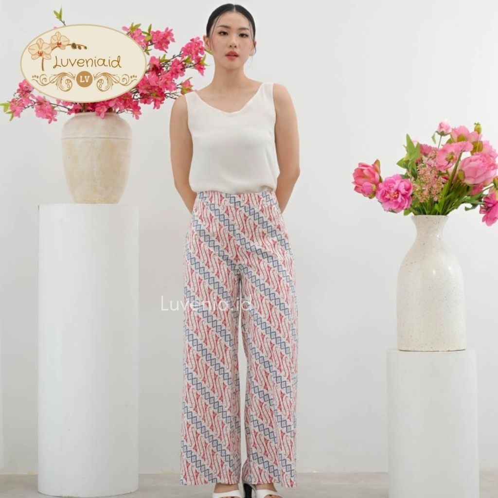 Celana Batik Wanita 164 WIB - Batik Modern / Batik Couple / Celana Wanita / Bawahan Batik / Seragam 