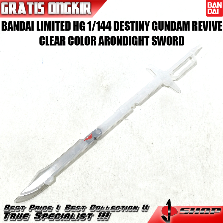 BANDAI LIMITED HG 1/144 DESTINY GUNDAM REVIVE CLEAR COLOR ARONDIGHT SWORD LTDHG527