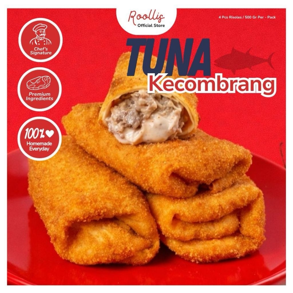 Roollis Tuna Kecombrang Risoles - Risol Tuna Kecombrang Frozen [Isi 4]