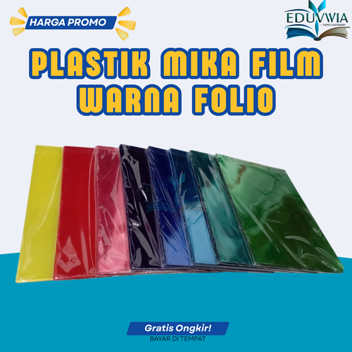 Plastik Mika Folio Bening & Warna (1 Pack) Plastik Mika Murah