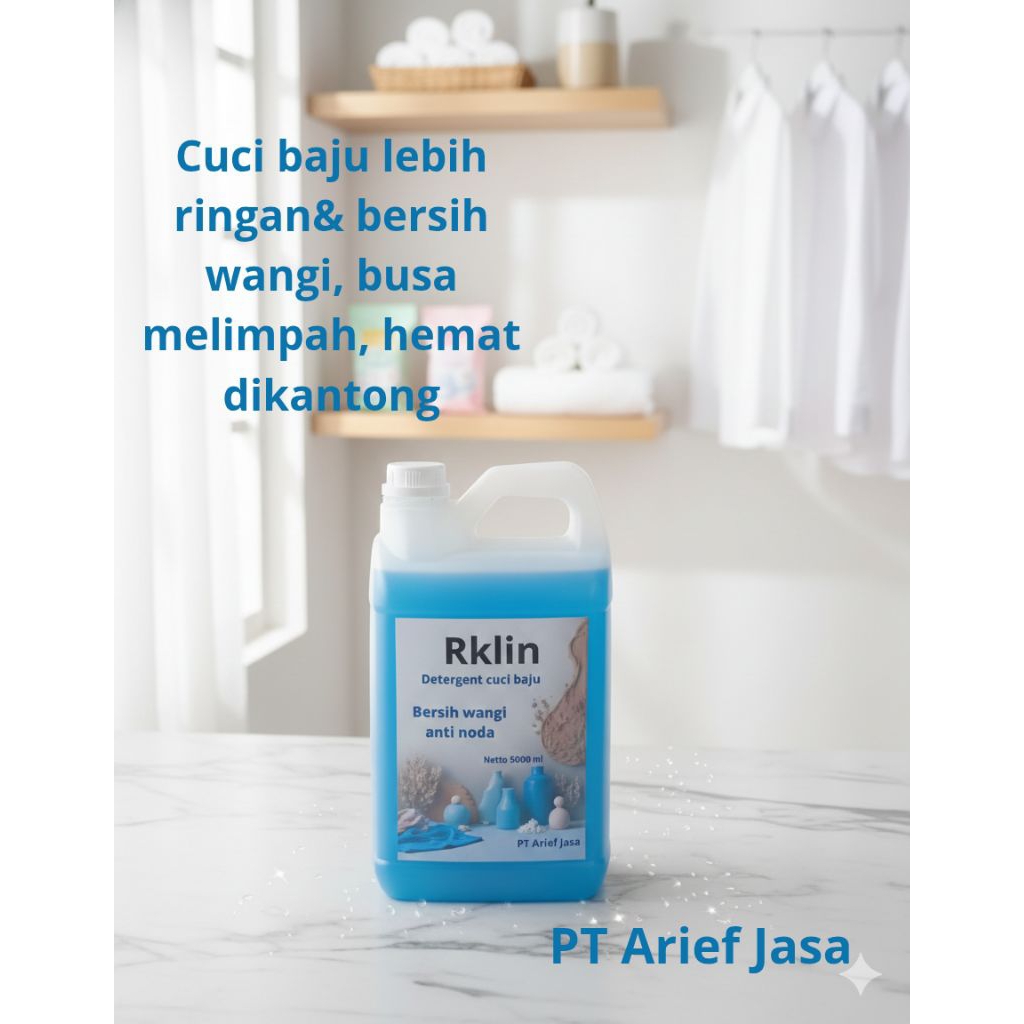 Detergent cair cuci baju