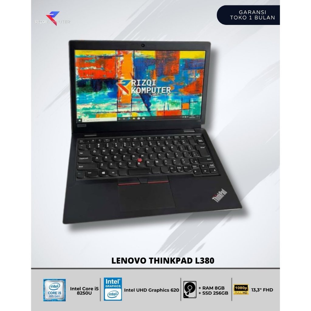 Lenovo Thinkpad L380 Intel Core i5-8250U Ram 8GB SSD 256GB all