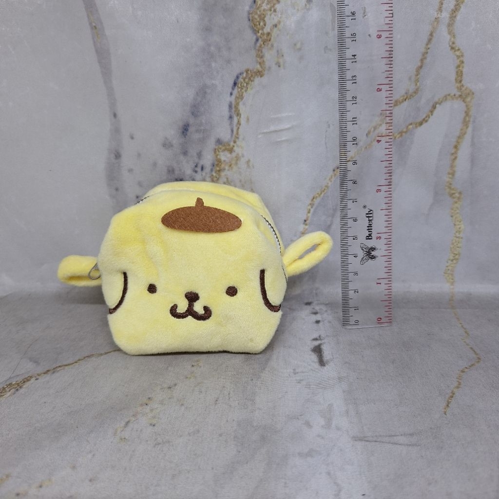 PRELOVED Sanrio Pompompurin Face Coin Purse Plush dompet koin EIKOH