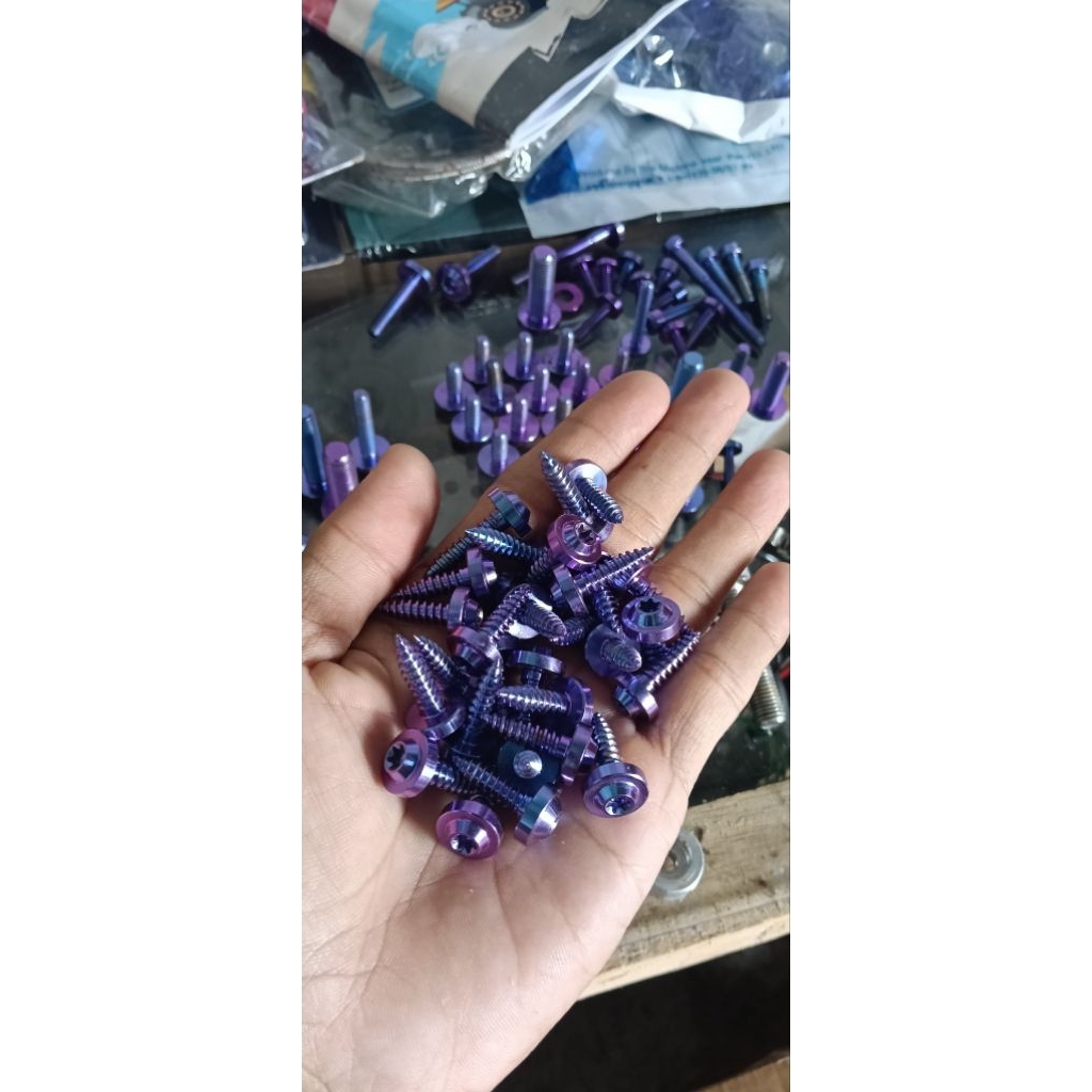 Baut Titanium Grade 5 Anti Karat untuk Motor Yamaha
