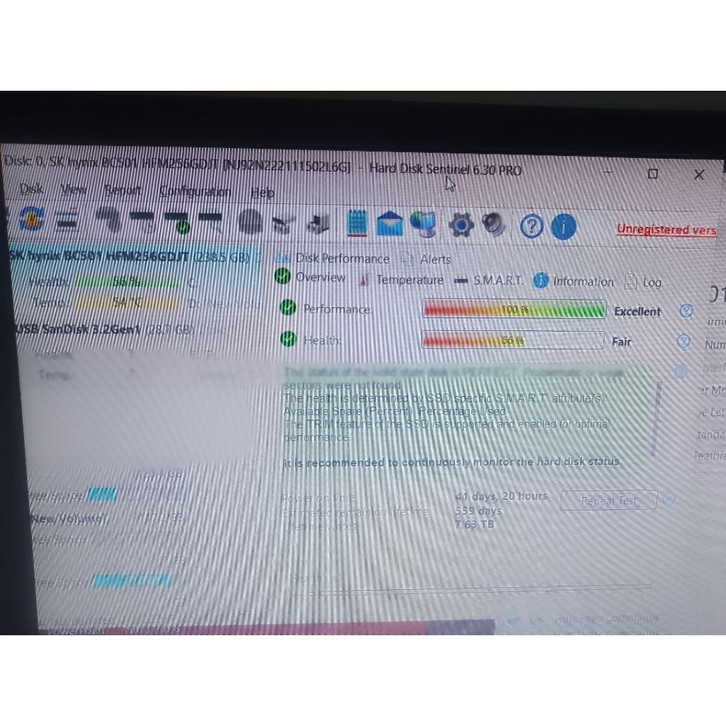 SSD nvme sk Hynix 256gb