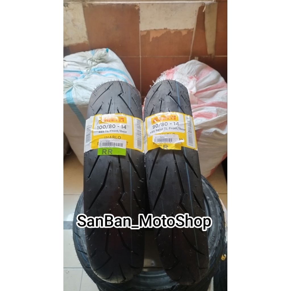 PIRELLI DIABLO ROSSO SPORT 100/80/14 & 90/80/14