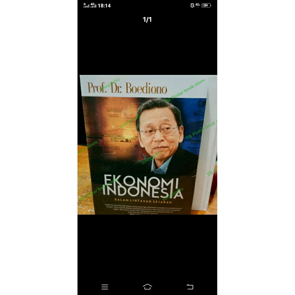 buku ekonomi Indonesia prof. dr boediono