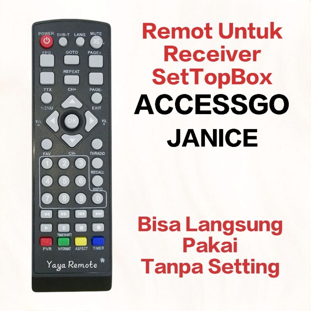 Remote Receiver Set Top Box Accessgo Janice