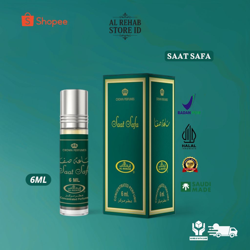 Parfum Oil Al REHAB SAAT SAFA  BPOM 6ml Roll On | Original Berizin BPOM