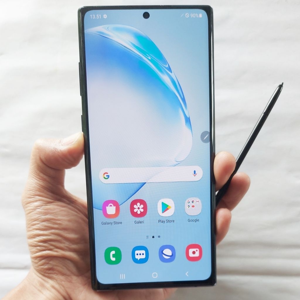 Handphone Hp Samsung Galaxy Note 10 Plus Second 12/256 GB NFC Eks Resmi Inter