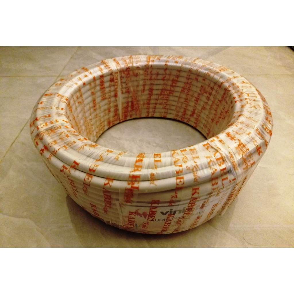 Kabel Vinix NYM 2x1.5 kabel kawat isi 2 kabel lidi Panjang 50 yard kabel listrik tunggal bukan serab