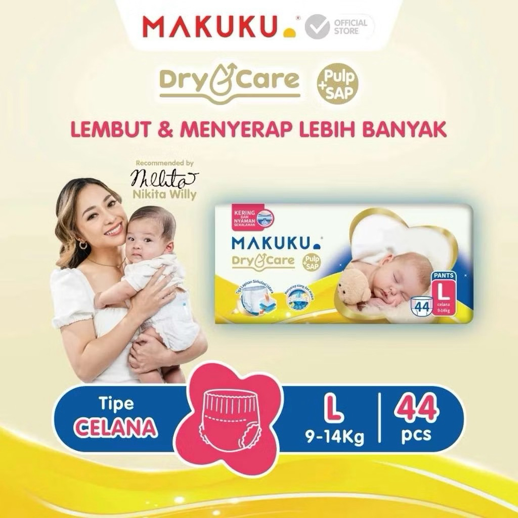 Popok Makuku L44 | Pampers Makuku L44 | Pampers anak | Pampers murah