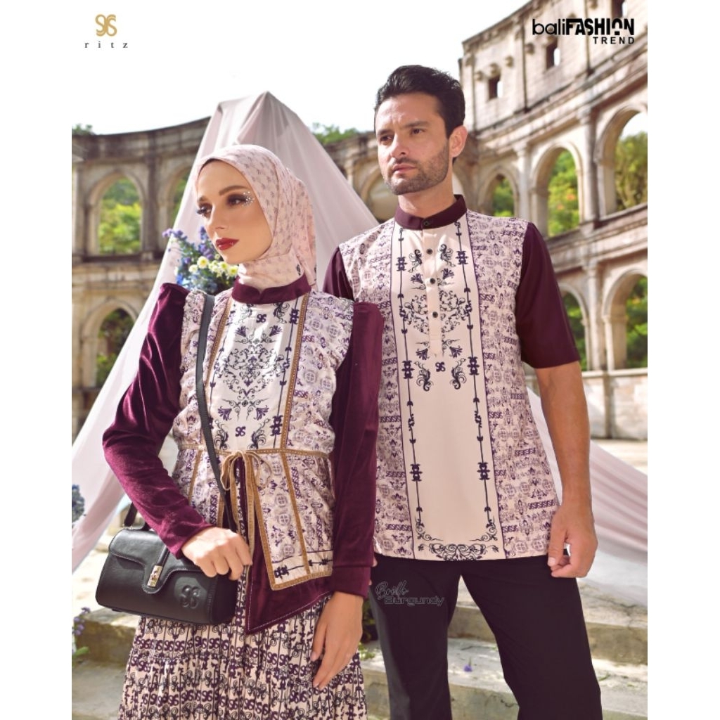 [RITZ SYARI] GAMIS SYARI PREMIUM / DRESS SET PRINTING " BRILLIO SET " BY RITZ SYARI