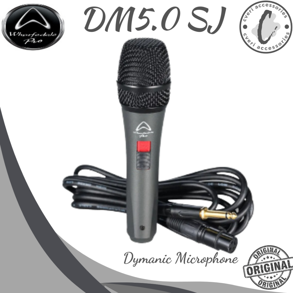 Wharfedale Pro DM5.0SJ Dynamic Microphone Kabel Original DM5.0 Sj