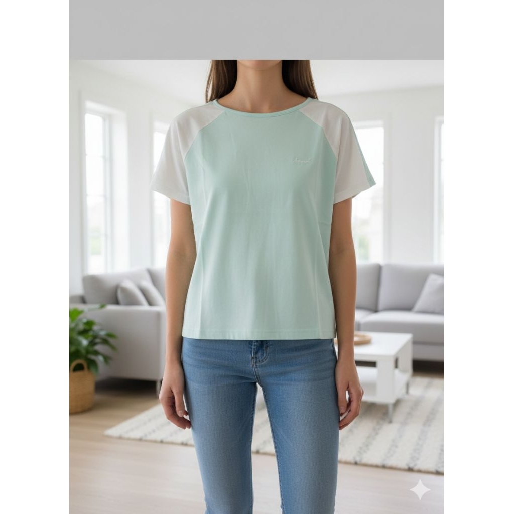 [PRELOVED] ORIGINAL KAOS UKURAN L CEWE PEREMPUAN WANITA AIRWALK HIJAU TOSCA MUDA LIGHT TURQUOISE