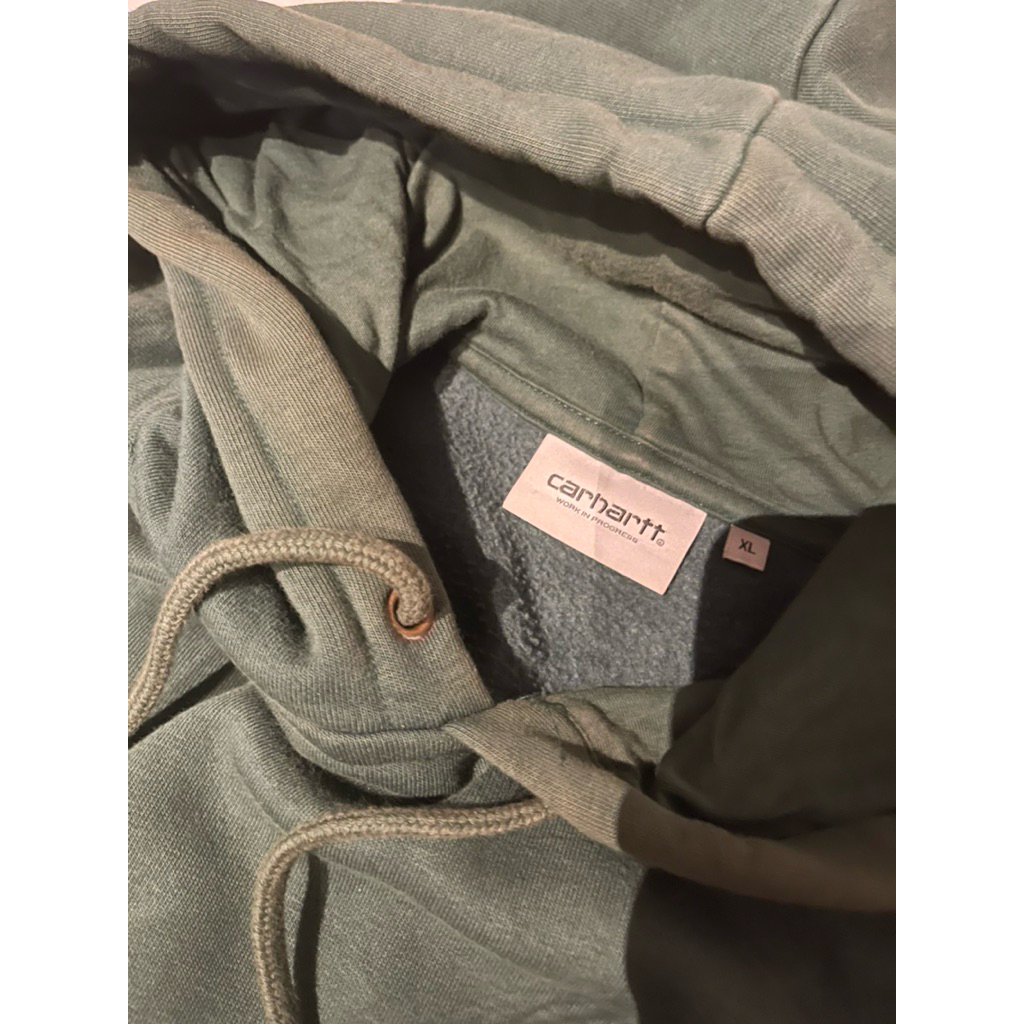 Carhartt WIP - Hooded Chase Velvet Green/Gold - Hoodie