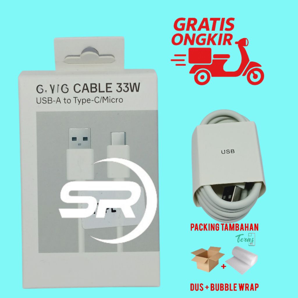 KABEL KABEL DATA CHARGER CASAN OPPO A54S / A57 / A77S USB TYPE C KUALITAS ORIGINAL