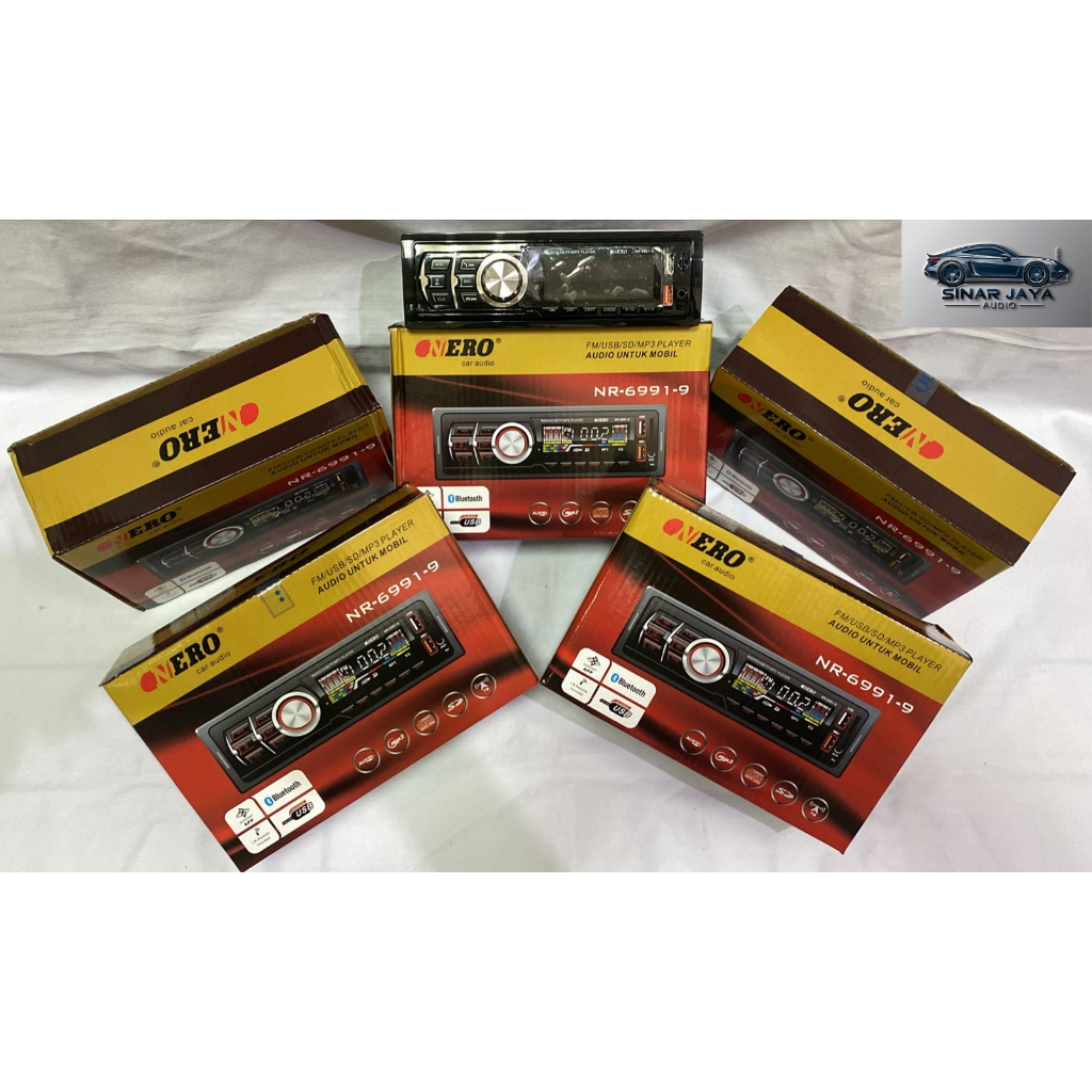 Head unit Single din Nero NR-6991-9 Tape USB Bluetooth Mobil