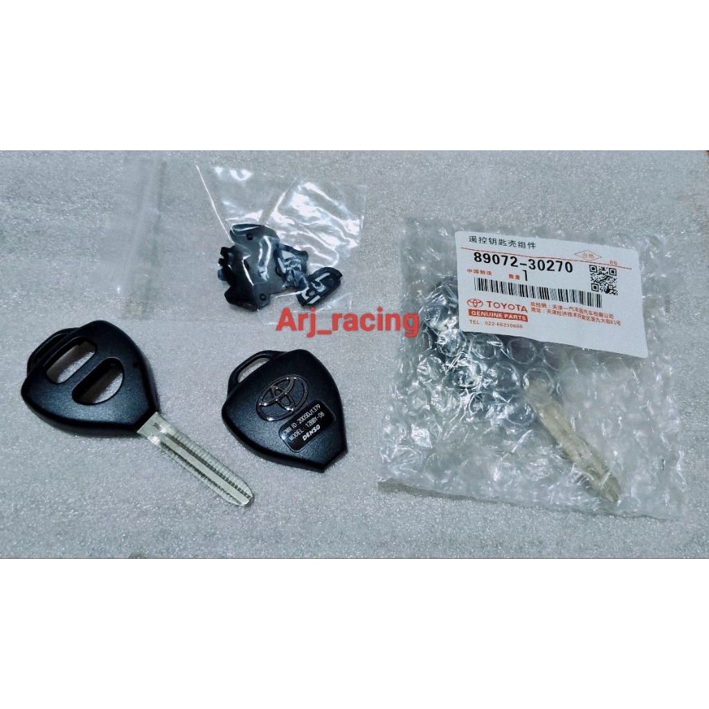 BAHAN DUPLIKAT KUNCI REMOT MOBIL TOYOTA INNOVA AVANZA FORTUNER VIOS YARIS  DLL TOMBOL 2  ORIGINAL
