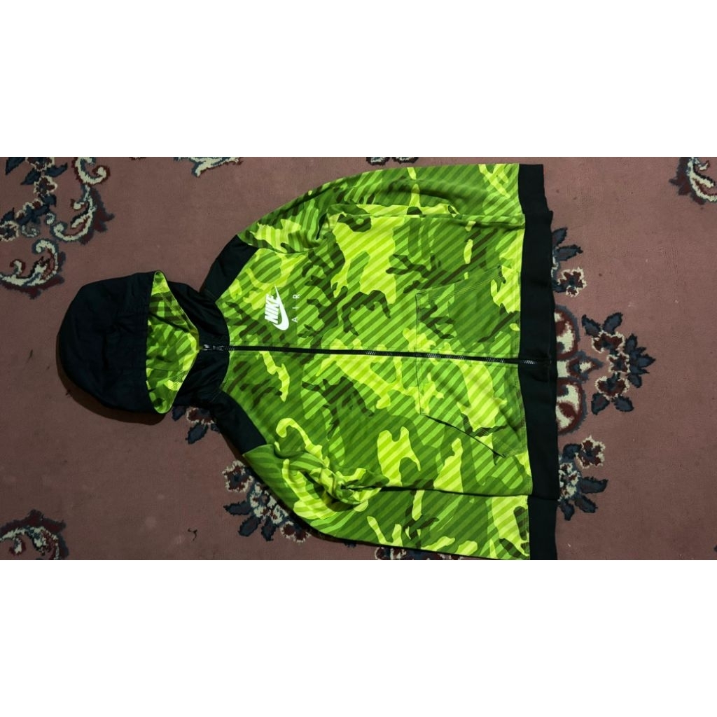 NIKE Zipper Hoodie CAMO NEON ORIGINAL