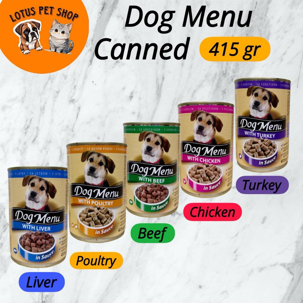 Dog Menu Canned 415 gr Makanan Basah Kaleng Anjing Wet Dog Food