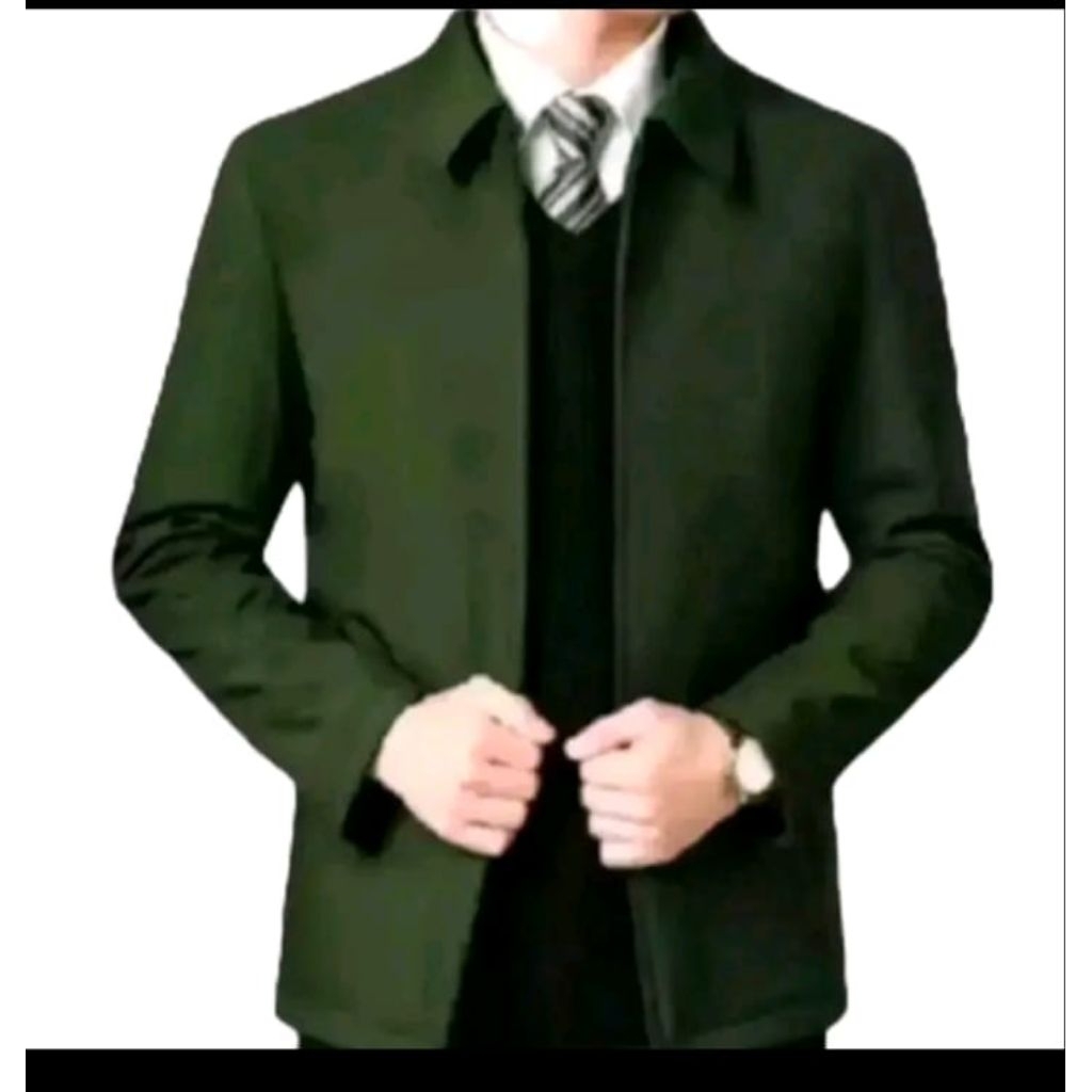 jaket jas pria terbaru elegan modis rapih buat kerja formal keren tebel nya