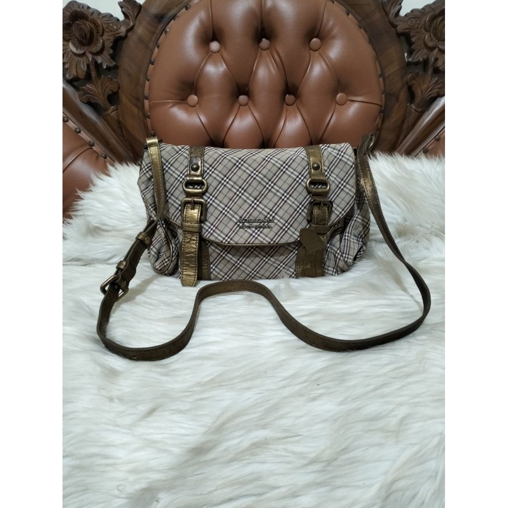 Burberry Canvas mix Leather Sling Bag