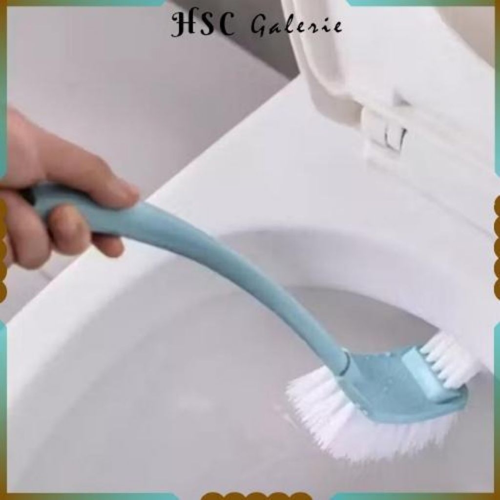 HSC Sikat Kloset 2in1 Sikat WC Gagang Panjang 2 Sisi / Sikat Toilet 2 Sisi Serbaguna Dengan Gagang P