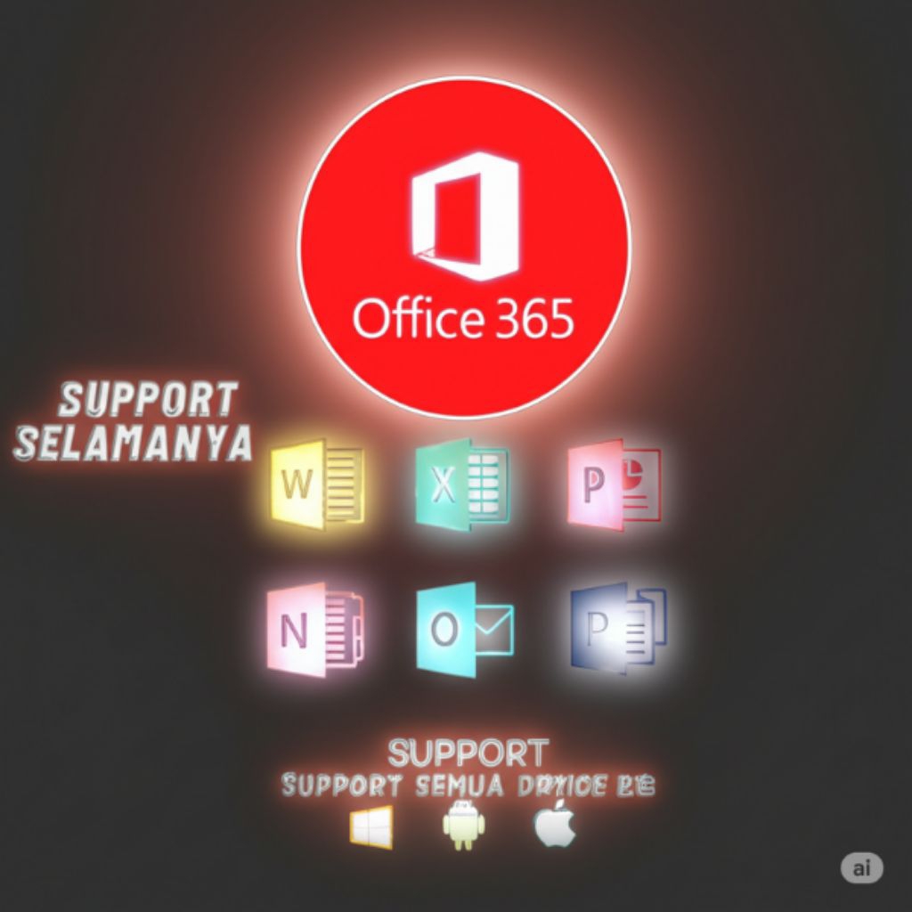 Lisensi Microsoft Office 365 Professional Plus - Aktivasi Mudah, Kompatibel Multi-Perangkat, Fitur L
