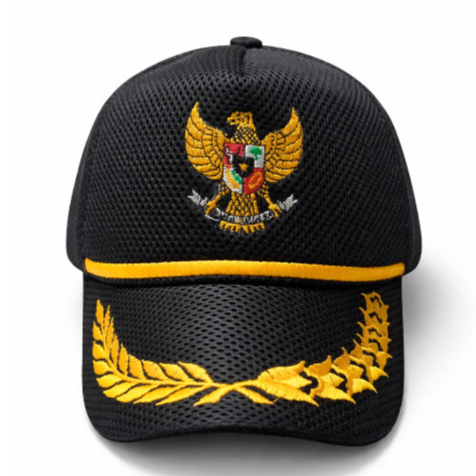 Topi Garuda Padi Kapas Hitam COD


